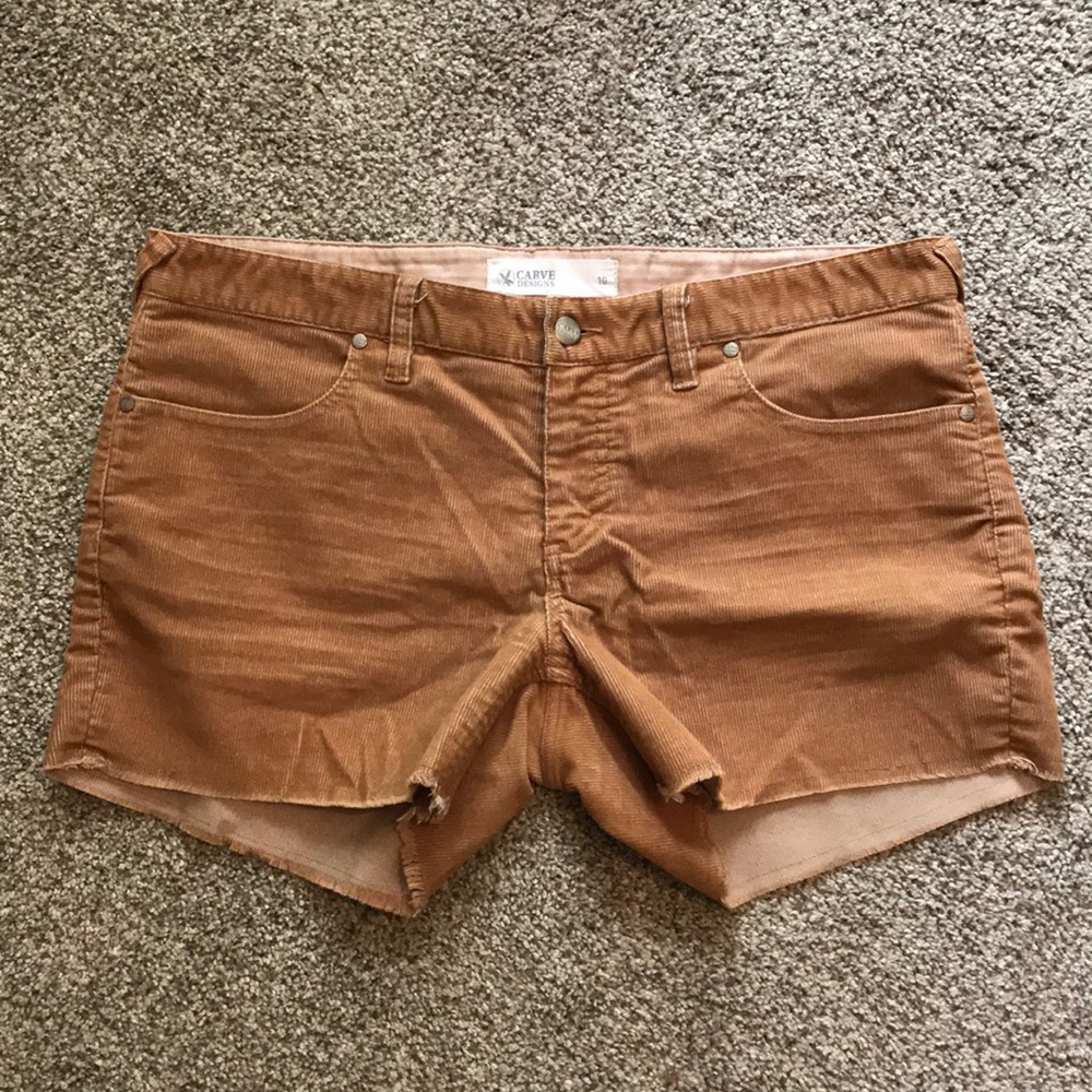 Carve Designs corduroy shorts 10 khaki